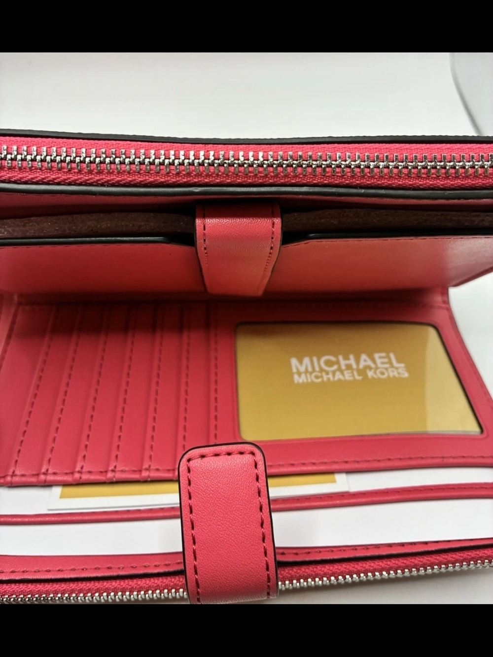 Michael Kors Pink Signature Wristlet Wallet - Picture 5 of 12